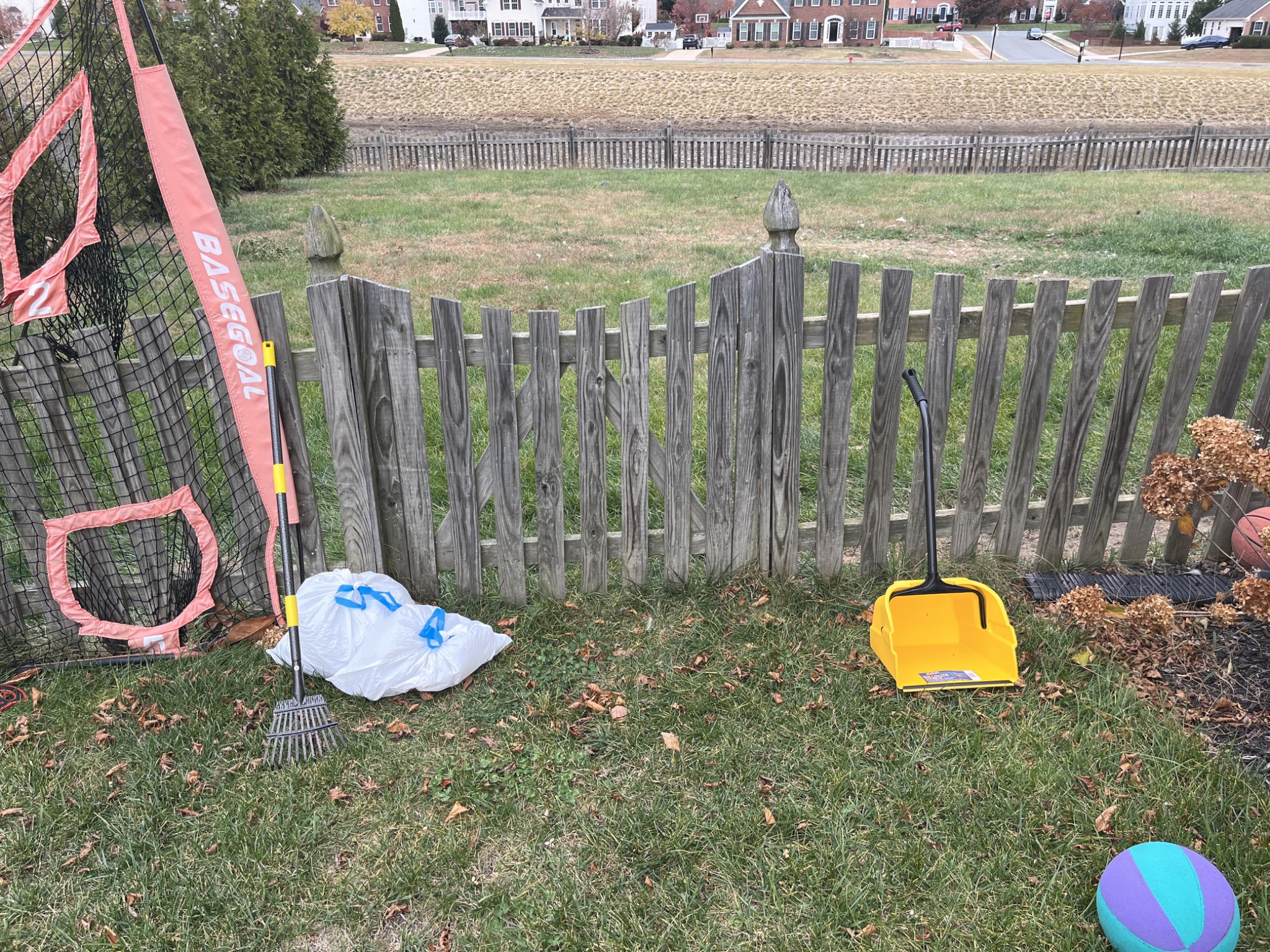 Clean townhome backyard serviced by Poop Patrol in Fredericksburg